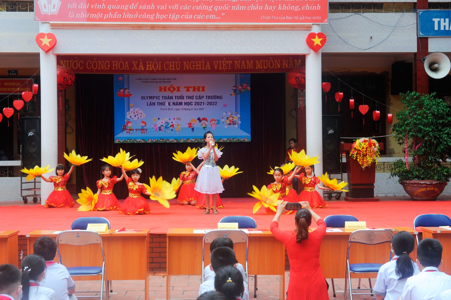 TRƯỜNG TIỂU HỌC BẾ VĂN ĐÀN THÀNH PHỐ ĐIỆN BIÊN PHỦ TỔ CHỨC THI  GIAO LƯU TOÁN TUỔI THƠ CẤP TRƯỜNG NĂM HỌC 2021 -2022